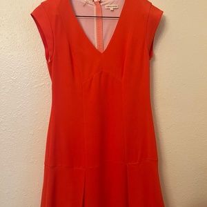 Beautiful orange Rebecca Taylor dress